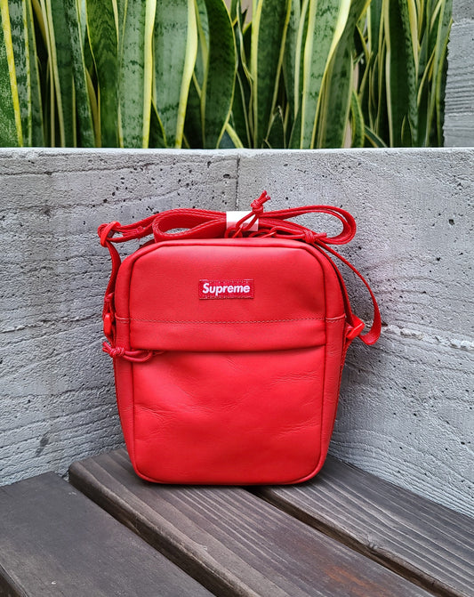 Supreme 'Leather Shoulder Bag'