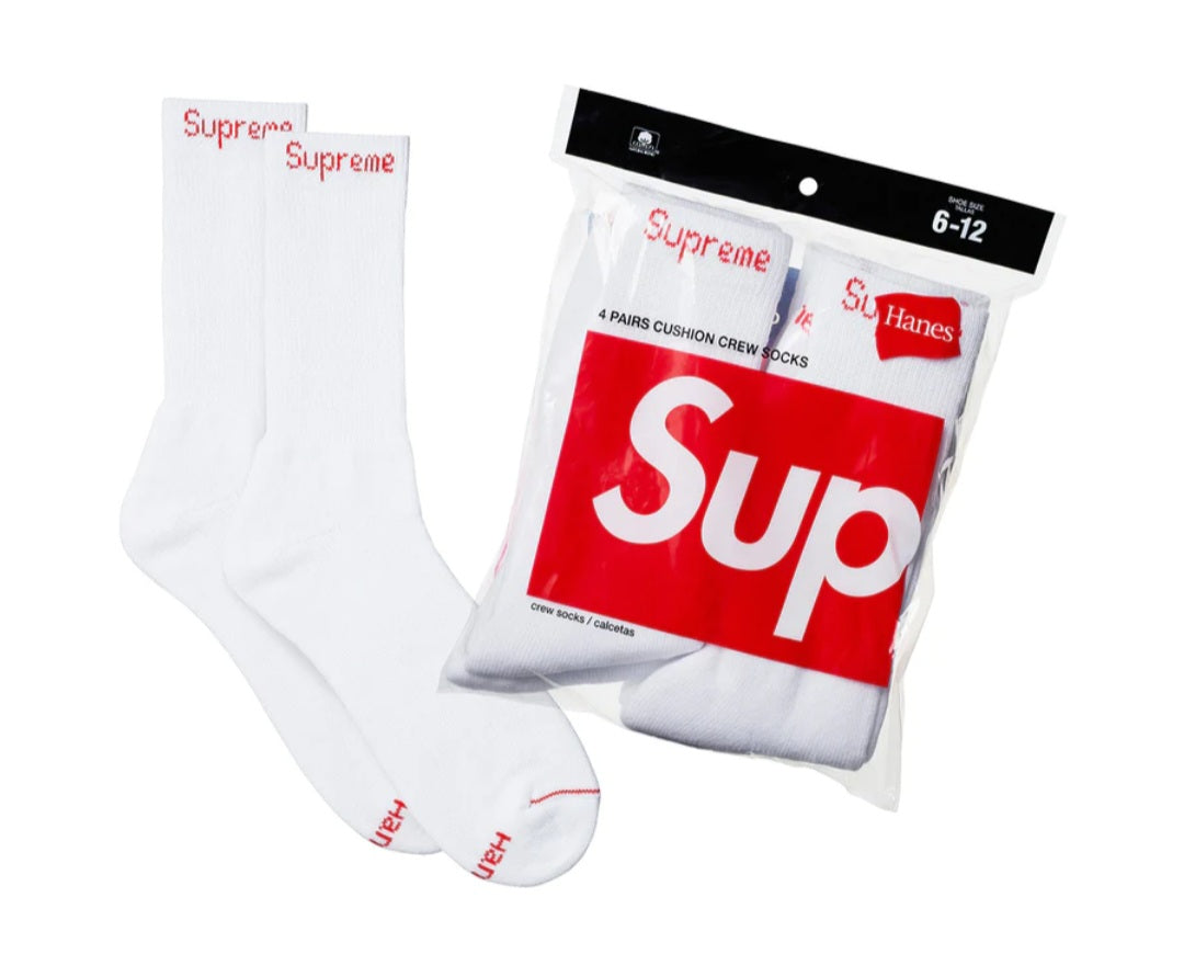 Supreme / Hanes 'Crew Socks' (4 Pack)