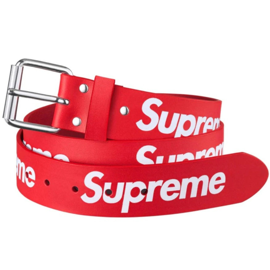 Supreme Leather Belt 'Red'