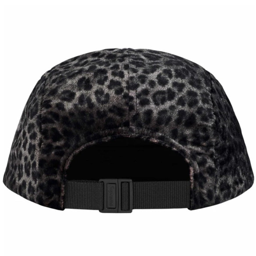 Supreme Leaopard Velvet Camp Cap 'Black'