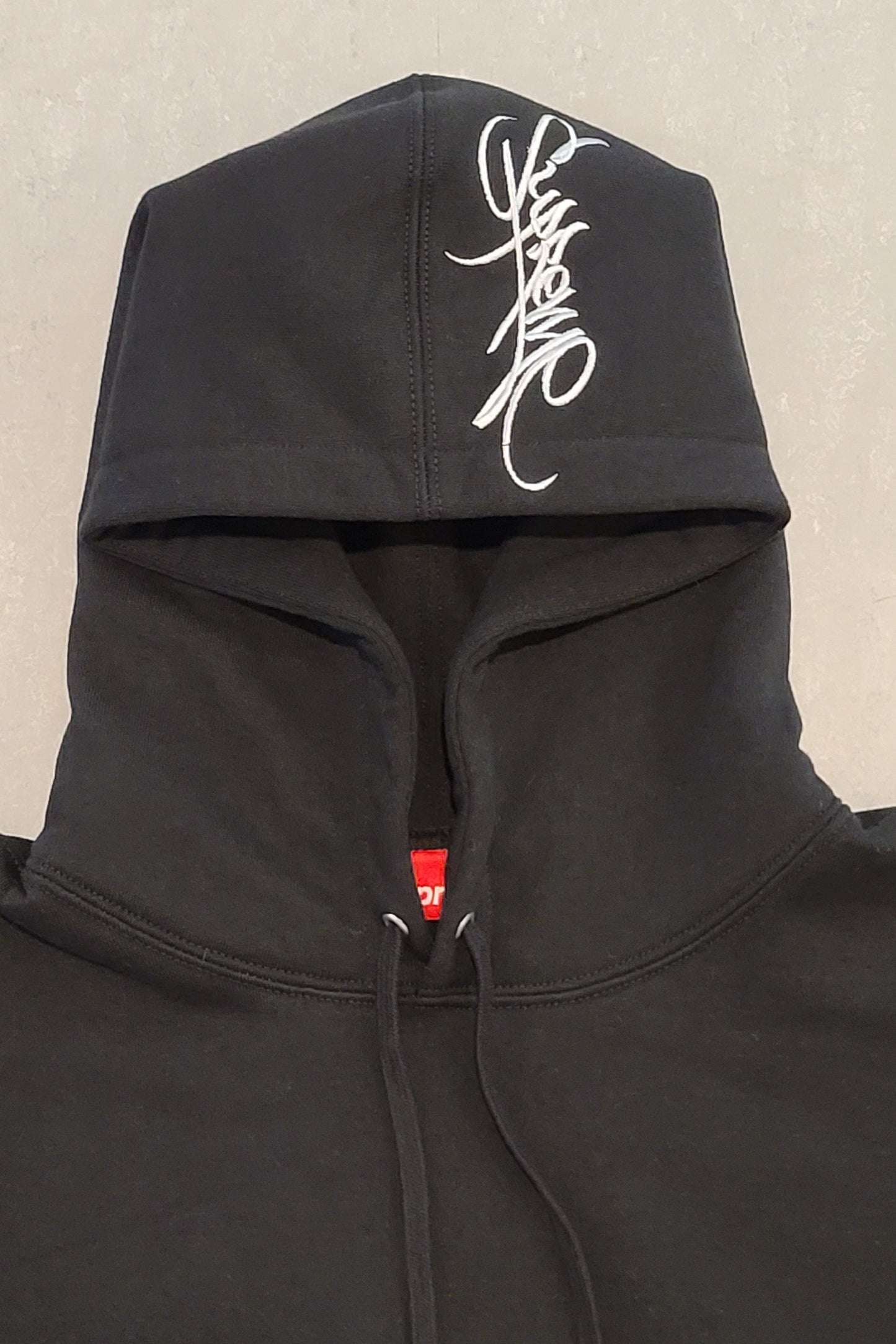 Supreme Tag Hooded Sweatshirt 'Black'